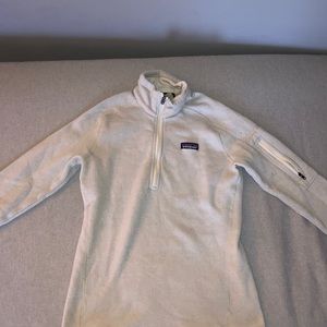 Cream Patagonia quarter zip